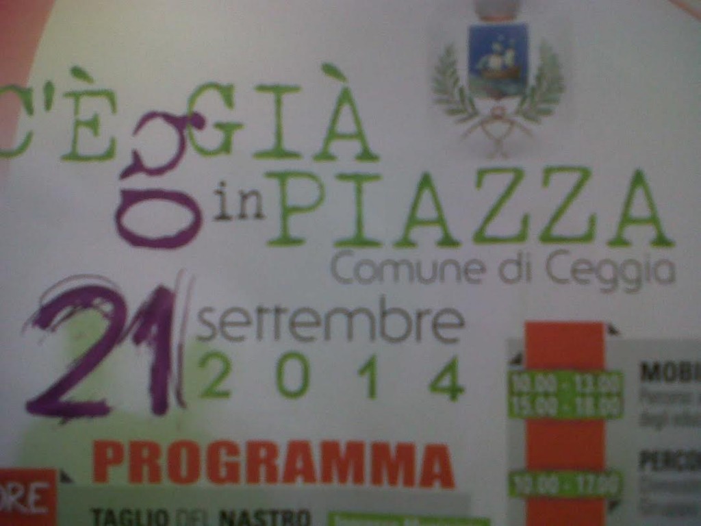 C’E'(G)GIA’ IN PIAZZA IL 21 SETTEMBRE