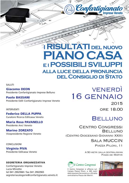 CONVEGNO SUI PIANI DI SVILUPPO DEL COMPARTO CASA