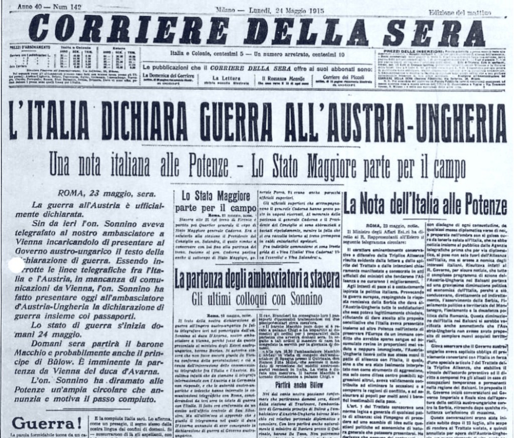 “TRACCE E SEGNI DELLA PRIMA GUERRA MONDIALE”, ECCO LE INIZIATIVE