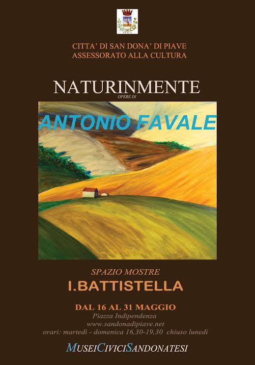 MOSTRA DEDICATA A FAVALE, SABATO ALLO SPAZIO BATTISTELLA