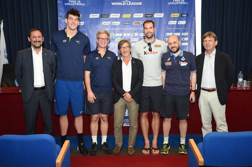 AL PALA ARREX PRESENTATA LA PARTITA ITALIA-AUTRALIA DI VOLLEYBALL WORLD LEAUGUE