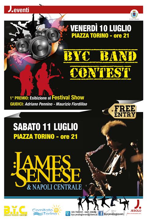 CONCERTO TRIBUTO A PINO DANIELE DI JAMES SENESE E CONCORSO MUSICALE “BYC”