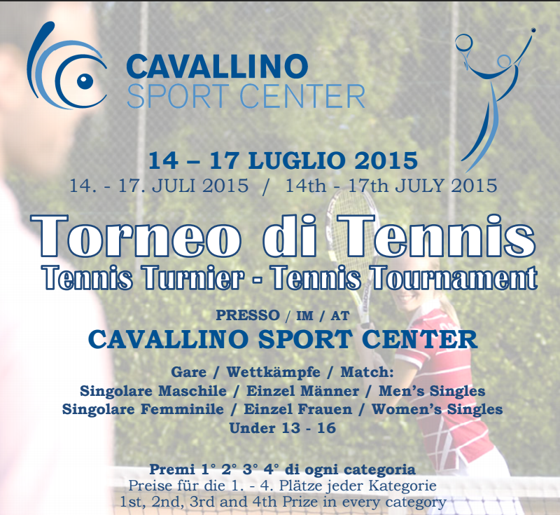 TORNEO DI TENNIS AL CAVALLINO SPORT CENTER