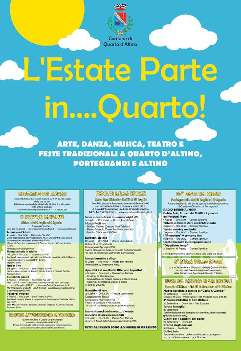 “L’ESTATE PARTE IN…QUARTO” TRE MESI RICCHI DI EVENTI