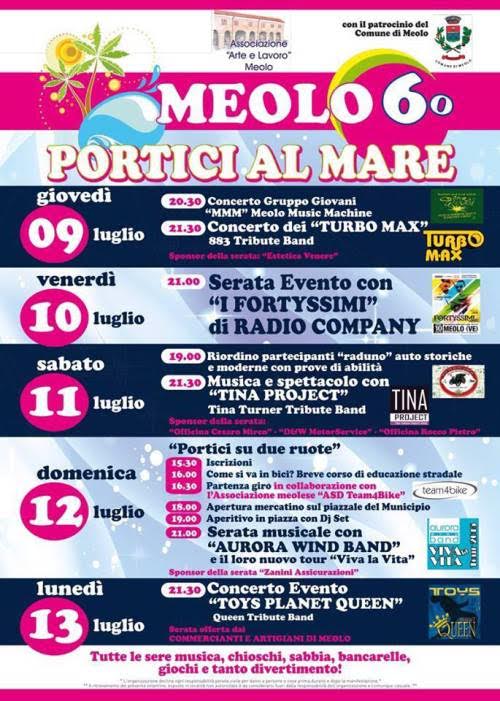 SESTA EDIZIONE DI “PORTICI AL MARE”