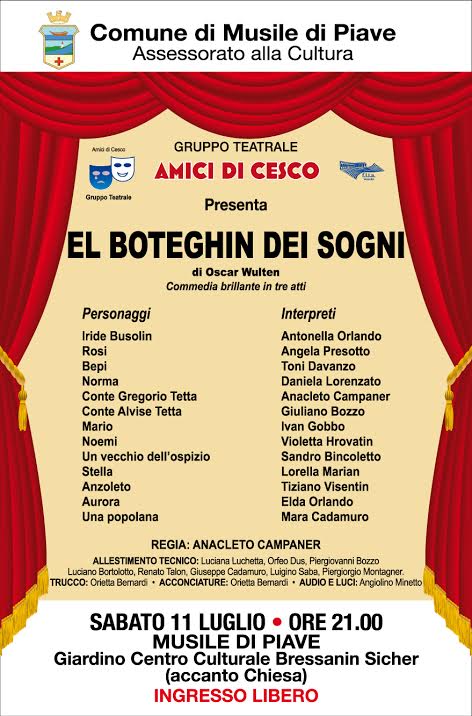 “EL BOTEGHIN DEI SOGNI” APPUNTAMENTO CON IL TEATRO