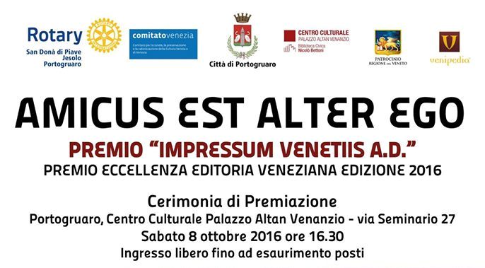 PREMIO ECCELLENZA EDITORIA VENEZIANA “IMPRESSUM VENETIIS A.D.”