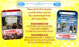 Invito benedizione capitello Sant Antonio e Coro degli ospiti 2016