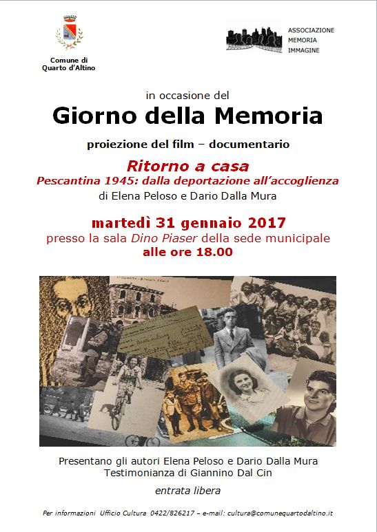 QUARTO D’ALTINO: GIORNATA DELLA MEMORIA