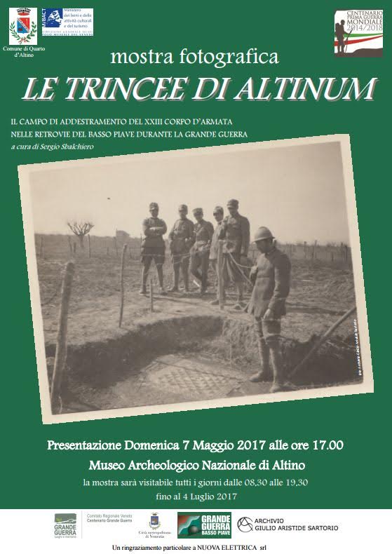 IL MUSEO ARCHEOLOGICO NAZIONALE DI ALTINO PRESENTA AL PUBBLICO LA MOSTRA FOTOGRAFICA “LE TRINCEE DI ALTINUM”