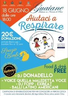 “AIUTACI A RESPIRARE”: ALLA TRATTORIA “GUAIANE” L’EVENTO BENEFICO CONTRO LA FIBROSI CISTICA