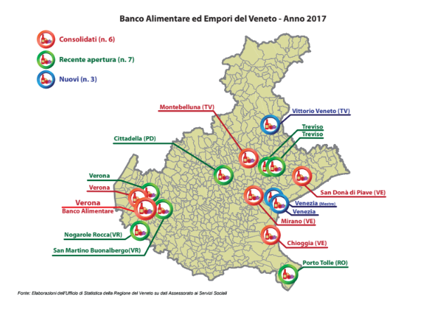 POVERTÀ: LA REGIONE VENETO FINANZIA CON 490 MILA EURO IL BANCO ALIMENTARE E LA RETE DEGLI EMPORI DI SOLIDARIETÀ