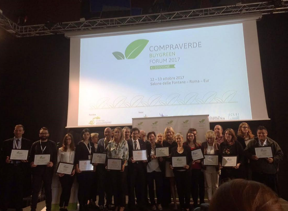 “COMPRAVERDE”: PREMIO NAZIONALE ALLA REGIONE VENETO PER LA ‘’MIGLIOR POLITICA’’ NEGLI ACQUISTI VERDI