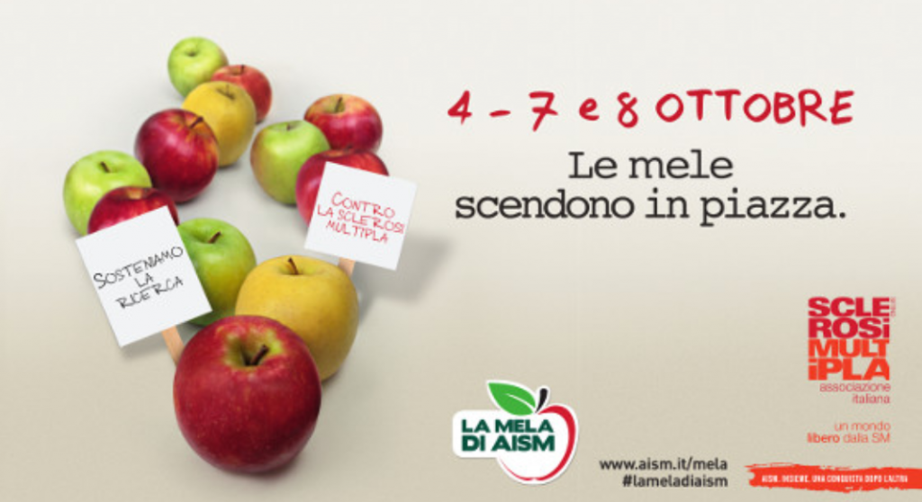 TORNA L’INIZIATIVA BENEFICA ”LA MELA DI AISM”, ANCHE A MARCON IMPEGNATI I VOLONTARI “AIRONE”