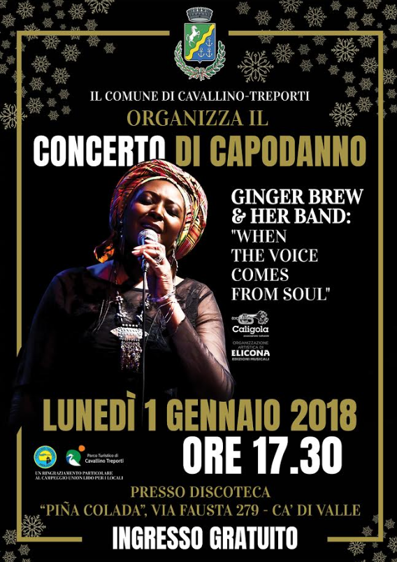 A CAVALLINO TREPORTI IL 2018 SI APRE CON I GINGER BREW & HER BAND