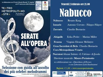 SERATE ALL’OPERA: AL TEATRO METROPOLITANO ASTRA IL “NABUCCO” DI GIUSEPPE VERDI