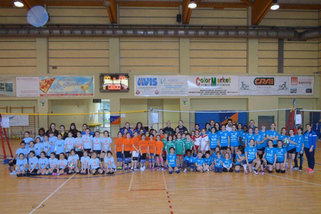 AL PALAPIAVE DI FOSSALTA IL TORNEO DI MICRO-VOLLEY