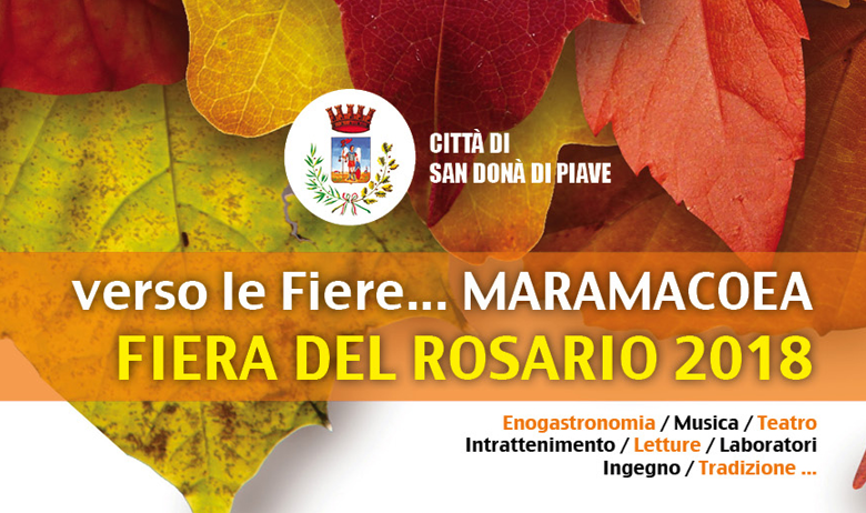 MARAMACOEA A SAN DONA’: GLI EVENTI DI SETTEMBRE IN VISTA DELLA FIERA DEL ROSARIO