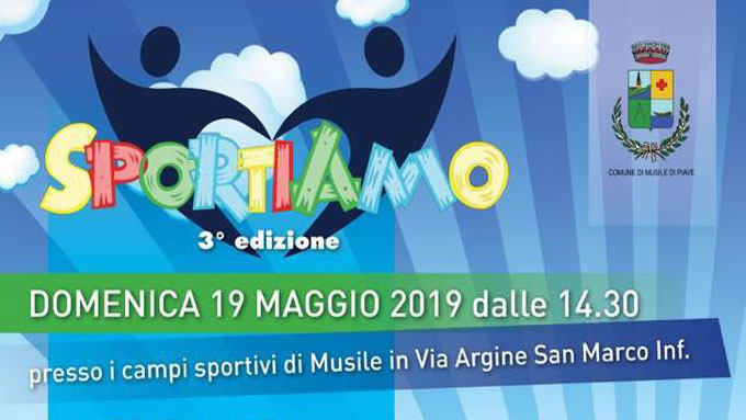 “SPORTIAMO”: DOMENICA ALL’INSEGNA DELLO SPORT NEL COMUNE DI MUSILE