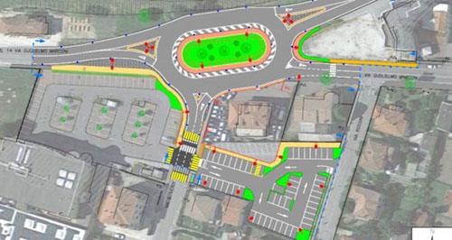 ROTATORIA ESSO: INIZIATI I LAVORI DI ADEGUAMENTO, VIABILITÀ MODIFICATA