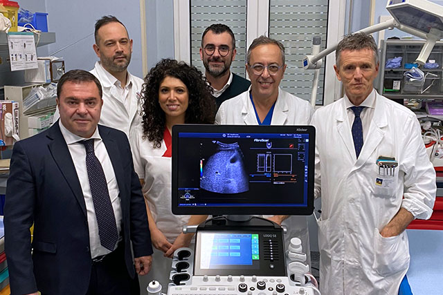 OSPEDALE DI JESOLO. DA OGGI IN FUNZIONE IL NUOVO FIBROSCAN, APPARECCHIATURA CHE MONITORA LE MALATTIE DEL FEGATO CON METODICA NON INVASIVA, CHE PERMETTE DI EVITARE LA BIOPSIA EPATICA.