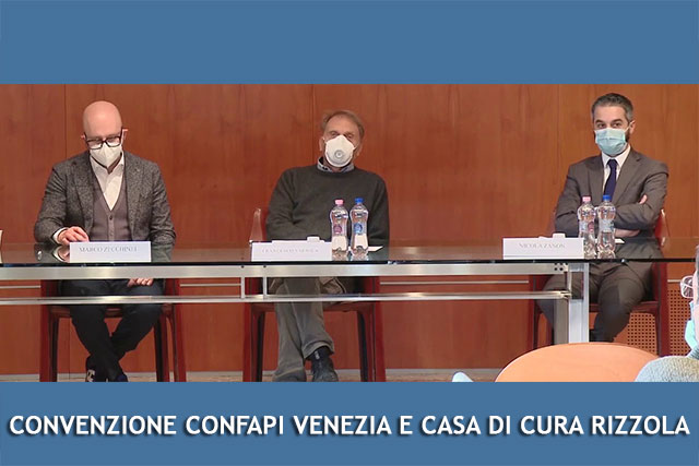 CONFAPI VENEZIA E CASA DI CURA “RIZZOLA” STIPULANO CONVENZIONE PER L’EROGAZIONE DI PRESTAZIONI SANITARIE