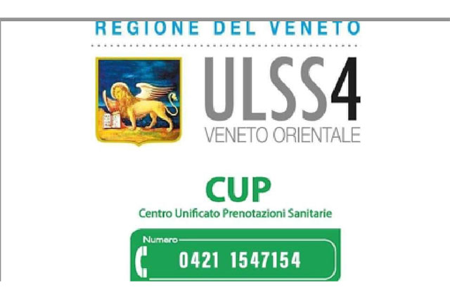 DAL 1 MARZO IL CUP TELEFONICO ULSS 4 V.O.  CAMBIA NUMERO  NUOVA GESTIONE: PIU’ LINEE E PIU’ OPERATORI A DISPOSIZIONE DELL’UTENZA INVARIATI GLI ALTRI CANALI DI PRENOTAZIONE