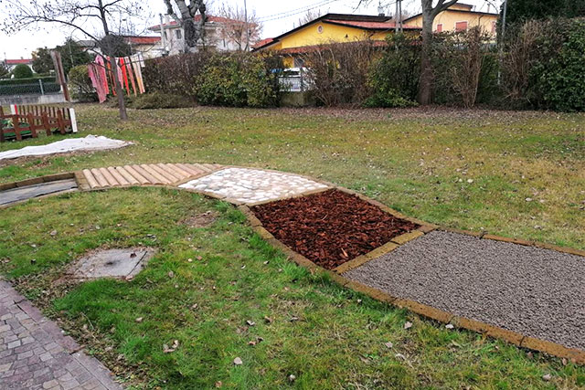 SAN DONA DI PIAVE : CREATO UN PERCORSO SENSORIALE AL NIDO DEI CUCCIOLI