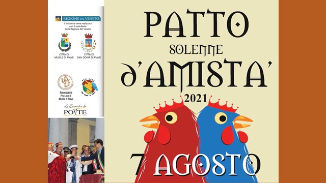 PATTO SOLENNE D’AMISTÀ: SABATO I TRADIZIONALI FESTEGGIAMENTI