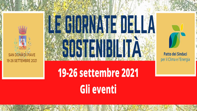 SAN DONA’ DI PIAVE: IN ARRIVO LE “GIORNATE DELLA SOSTENIBILITÀ”