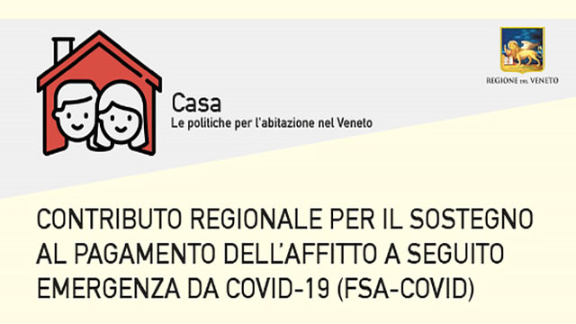 CONTRIBUTO ALL’ AFFITTO PER EMERGENZA COVID, PROROGA PRESENTAZIONE DOMANDE AL 19 DICEMBRE