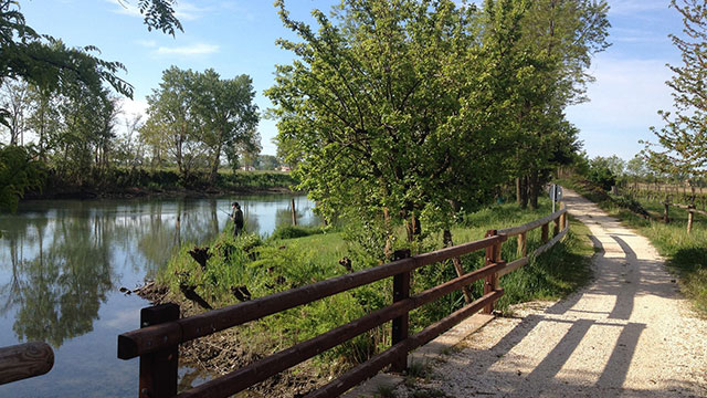 PERCORSO CICLOPEDONALE LUNGO IL BASSO CORSO DEL PIAVE: EVENTUALI EPISODI O SITUAZIONI PERICOLOSE VANNO SEGNALATE ALLE AUTORITÀ COMPETENTI