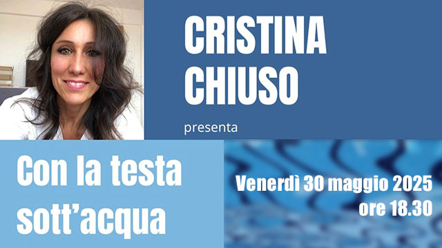 SAN DONÀ OSPITA CRISTINA CHIUSO PER LA PRESENTAZIONE DEL LIBRO “CON LA TESTA SOTT’ACQUA” SAN DONÀ OSPITA CRISTINA CHIUSO PER LA PRESENTAZIONE DEL LIBRO “CON LA TESTA SOTT’ACQUA”
