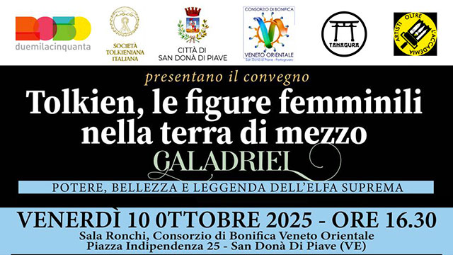 A SAN DONÀ DI PIAVE UN CONVEGNO DEDICATO A “TOLKIEN E LE FIGURE FEMMINILI NELLA TERRA DI MEZZO”