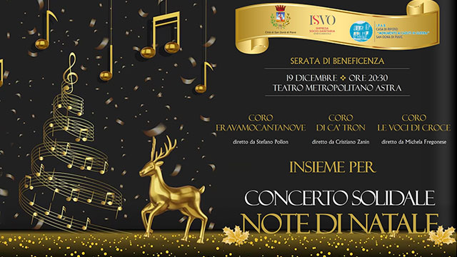 CONCERTO SOLIDALE NOTE DI NATALE A SAN DONÀ DI PIAVE