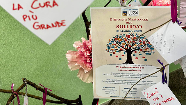 GIORNATA DEL SOLLIEVO, IN ULSS 4 OLTRE 500 PAZIENTI ASSISTITI A DOMICILIO E 130 IN HOSPICE NEL 2025