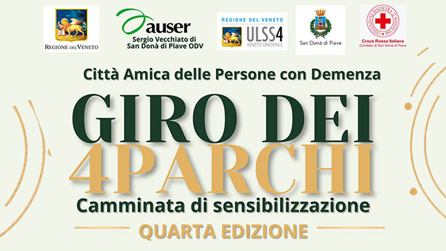 GIRO DEI 4 PARCHI, TORNA LA CAMMINATA PER SENSIBILIZZARE SULLA DEMENZA